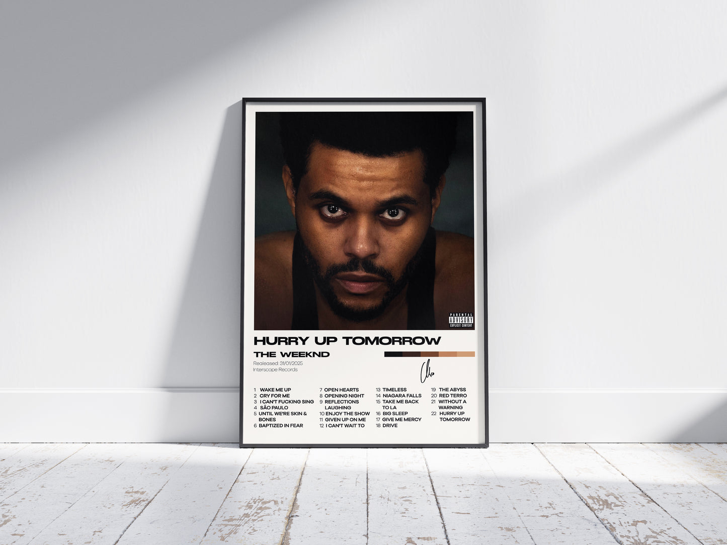 The Weeknd Album Hurry Up Tomorrow Poster