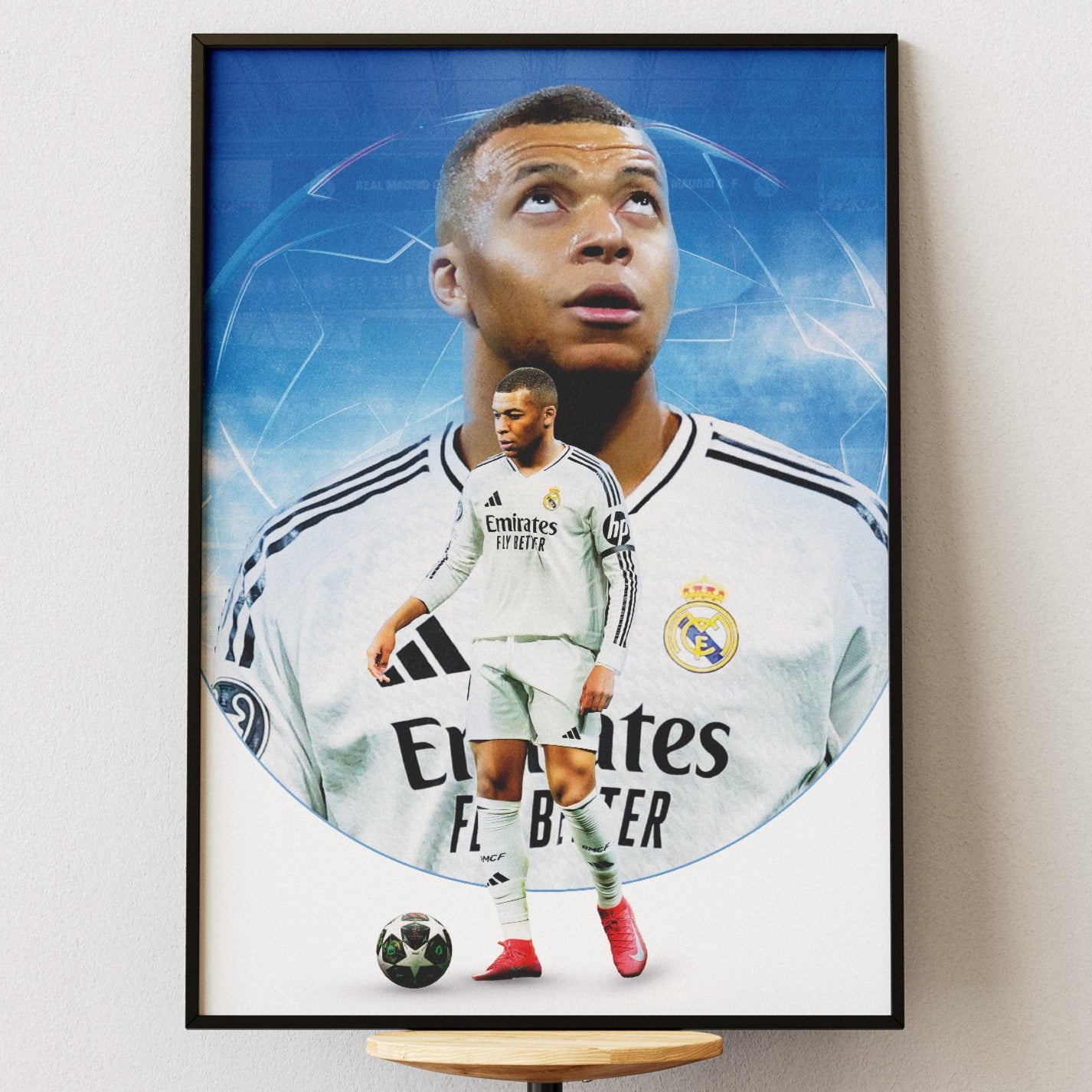 Kylian Mbappé Real Madrid Poster
