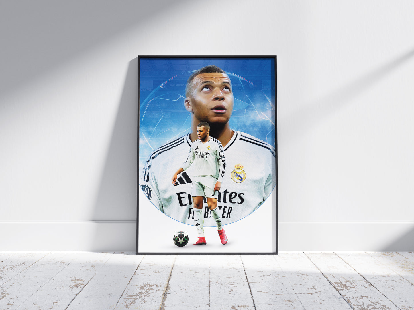 Kylian Mbappé Real Madrid Poster