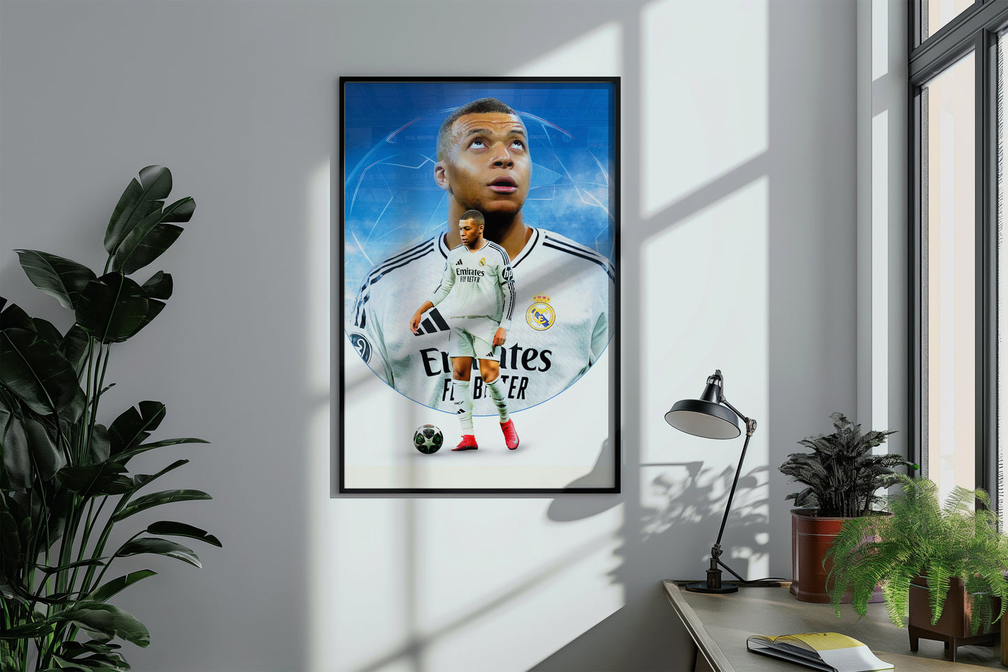 Kylian Mbappé Real Madrid Poster