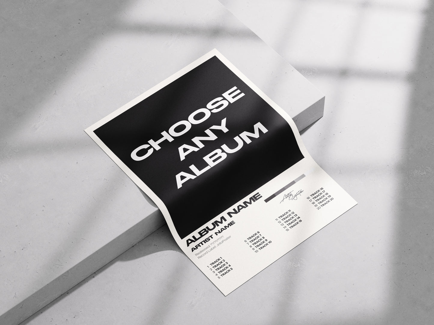 Custom Album Poster