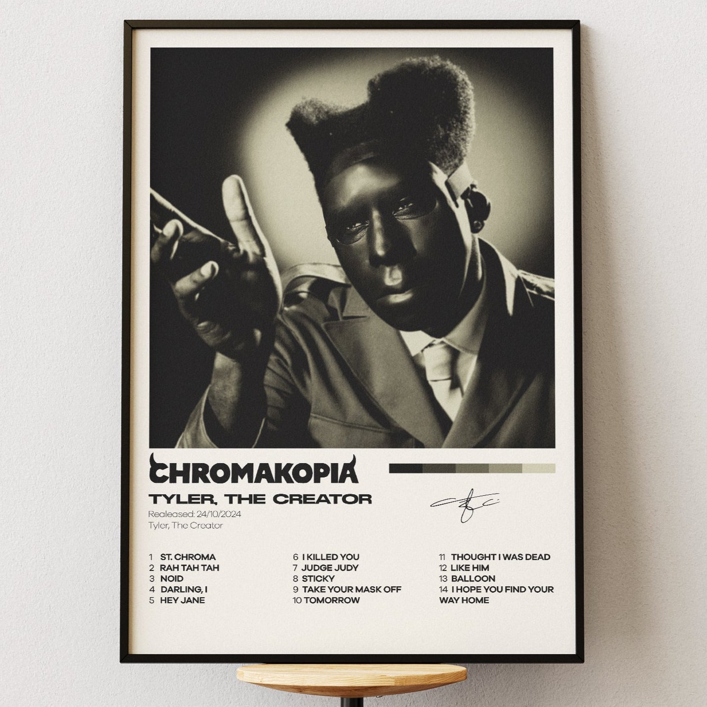 Tyler, The Creator Album Chromakopia Poster