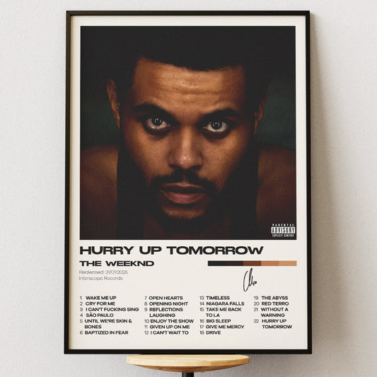 The Weeknd Album Hurry Up Tomorrow Poster