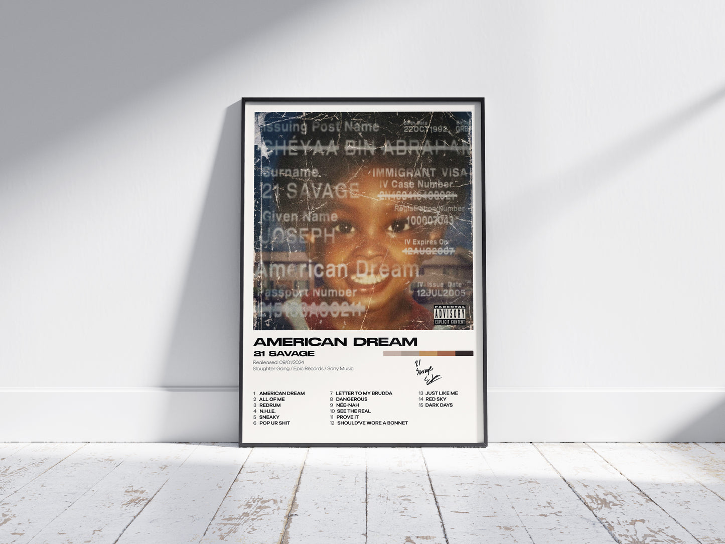 21 Savage Album American Dream poster